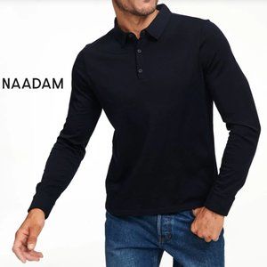 Naadam Men's Black Polo Shirt